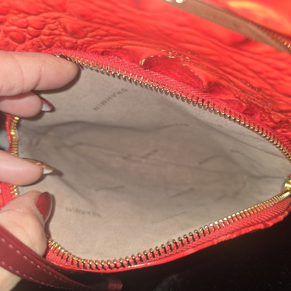 Red Textured Backpack - Picture 5 of 7